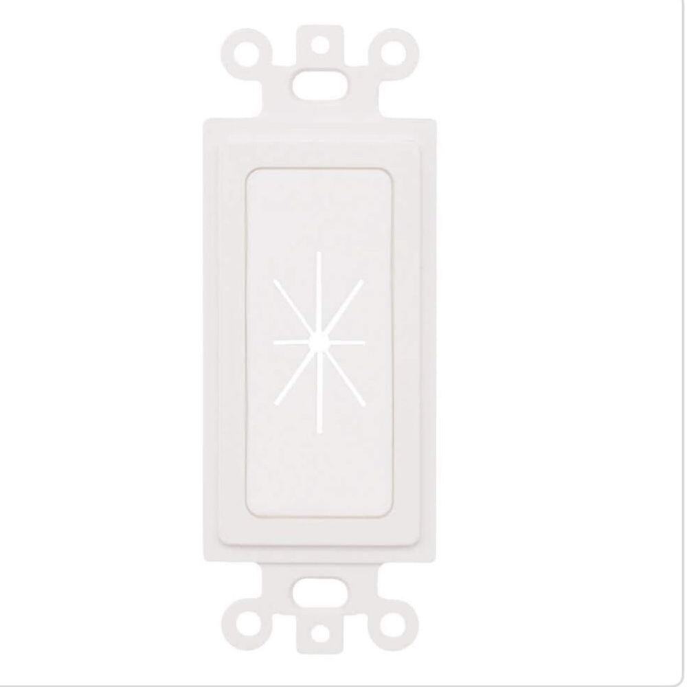 COMMERCIAL ELECTRIC 2 Port Wall Plate & Screws | White | 5002-WH | 595 177 | NEW